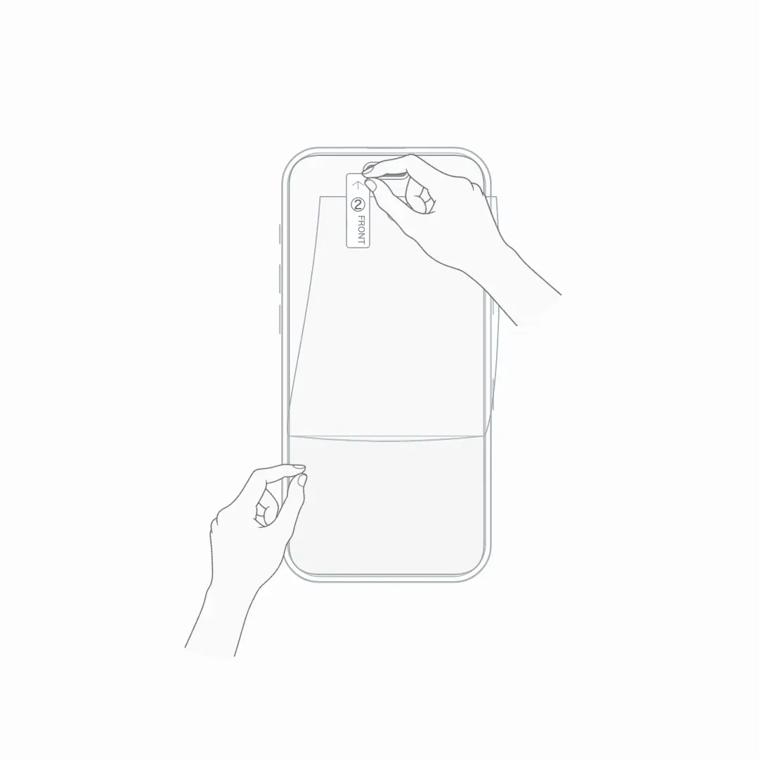 STEP 06「外側のシールをはがす」のイラスト
